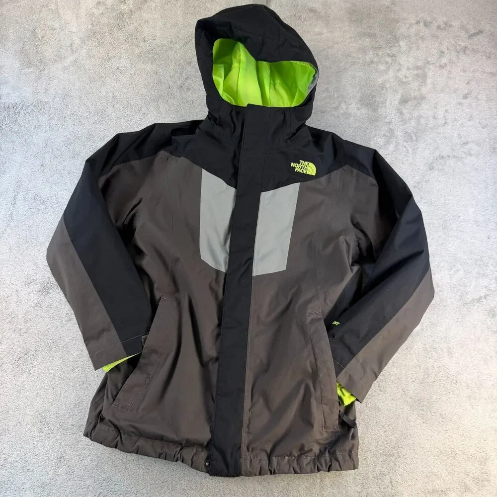 North Face Boys 3-in-1 TriClimate Jacket HyVent Fleece Liner Size M 10/12